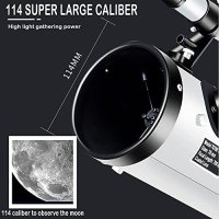 Астрономически телескоп F70076 със 175Х увеличение, триножник, 1,25“ и 10 мм окуляр, снимка 2 - Колекции - 42932670