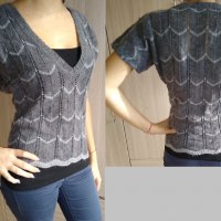Сиво пуловерче, снимка 1 - Блузи с дълъг ръкав и пуловери - 27455791