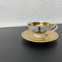 Колекционерска чашка за кафе с позлата. №4829, снимка 1 - Колекции - 43199957