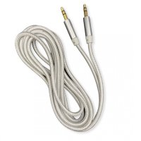AUX кабел за музика с 2 пина, Сив, 2M, снимка 2 - Кабели и адаптери - 43042969