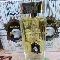 Оригинален арабски мъжки парфюм Dinaar U n i s e x 100ML EDP Spray Perfume by Manasik, снимка 1 - Мъжки парфюми - 43832751
