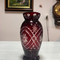 Кристална ваза "Бохемия". №2855, снимка 1 - Колекции - 38361568