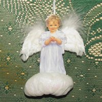 Порцеланови дизайнерски ангелчета, висулки, снимка 4 - Декорация за дома - 43329832