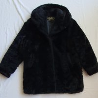 Дамско черно палто, снимка 1 - Палта, манта - 43164688