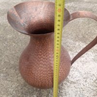 Немска медна ваза кана, снимка 2 - Антикварни и старинни предмети - 40447735