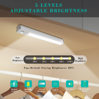 Кухненско осветление под шкафа, 3 броя акумулаторни лампи със сензор за движение, снимка 3 - Лед осветление - 44900515