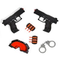 Детски комплект, Полицай, пистолети и белезници, снимка 1 - Образователни игри - 43740670