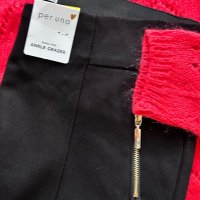 Нов плътен черен скини панталон/клин Per Una ( Marks & SPence) & блуза плетиво , снимка 4 - Панталони - 43887192