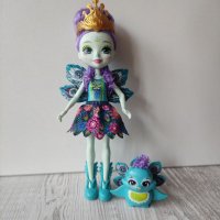 Кукла паун и любимец Енчантималс Enchantimals 12лв., снимка 5 - Кукли - 37446341