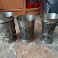 Три калаени колекционерски чаши, снимка 2 - Други - 44131685