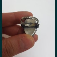 Сребърен пръстен филигран, снимка 2 - Антикварни и старинни предмети - 43307068