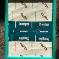 Стара реклама на цигари Стюардеса в рамка със стъкло от "Хоремаг" , снимка 1 - Други ценни предмети - 35333776