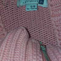 Детска плетена жилетка, размер 6-8, снимка 3 - Детски пуловери и жилетки - 26922757