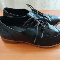 Черни обувки естествена кожа, снимка 3 - Дамски ежедневни обувки - 43087428