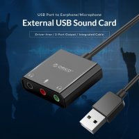 Orico външна звукова карта USB Sound card - Headphones, Mic, 4 PIN headset, Black - SKT3-BK, снимка 6 - Кабели и адаптери - 43482076