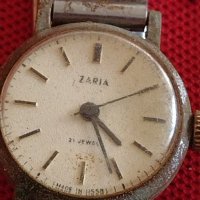 Стар дамски часовник ZARIA 17 JEWELS оригинална верижка за колекционери 41732, снимка 3 - Други ценни предмети - 43786983