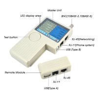 ANIMABG Тестер за UTP, STP LAN кабели, Tracker Detector, снимка 5 - Друга електроника - 43839866