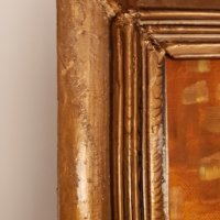 "Целувката" Густав Климт– Масло, Платно, Подпис, 80см/60см, 1969г, снимка 6 - Картини - 36623723