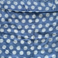 Прекрасен шал вълна и коприна син на точки и голяма синя чанта Roccobarocco , снимка 4 - Чанти - 43493271