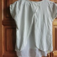 Бяла тениска с паети, снимка 4 - Детски тениски и потници - 37420234