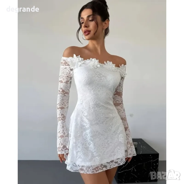 Рокля от бяла дантела, снимка 1