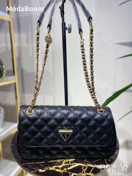 Луксозна Черна чанта  Guess кодVL239, снимка 1