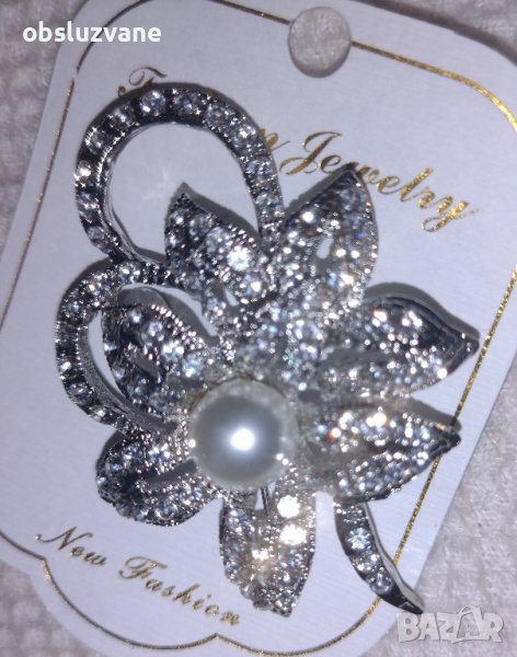 Брошка Кристално цвете, снимка 1