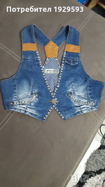 Дънков дамски елек марка Miss Curry jeans , снимка 1