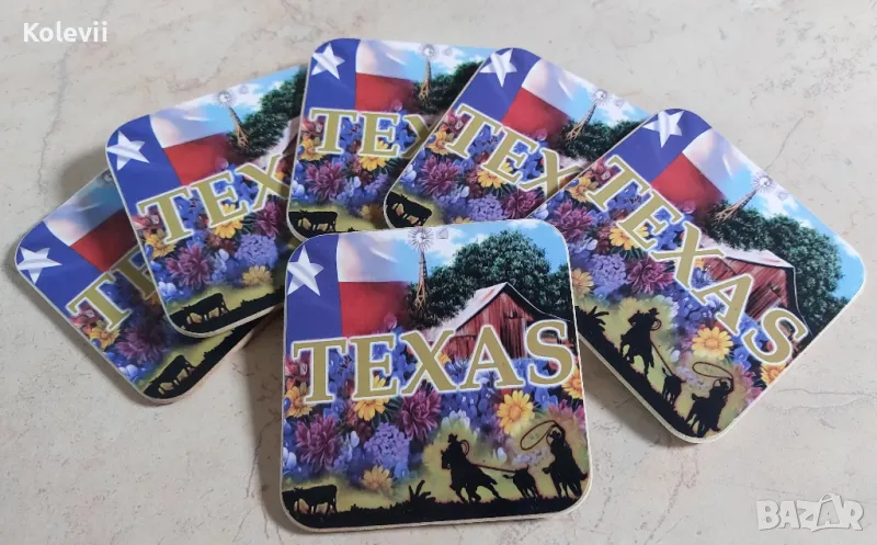 Коркови подложки за питиета от Тексас , снимка 1