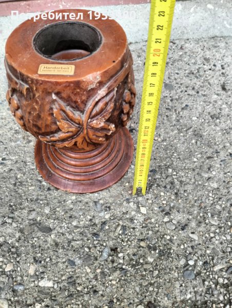 Восъчен свещник ръчно изработен, снимка 1