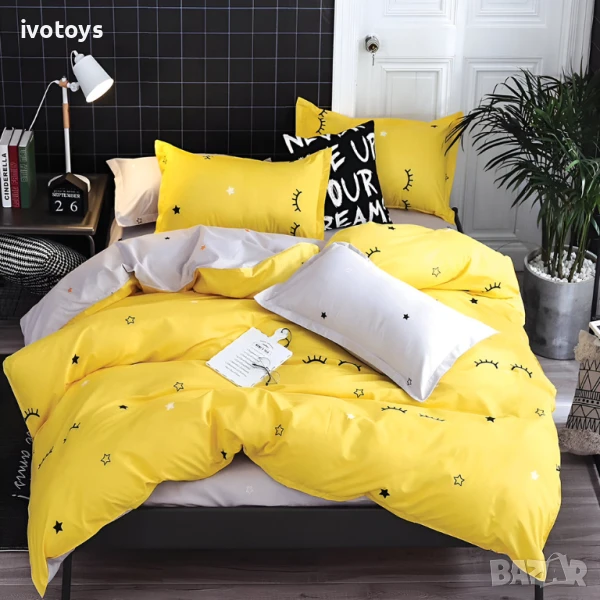 Двулицево спално бельо, 4 части - Модел WS9828, снимка 1