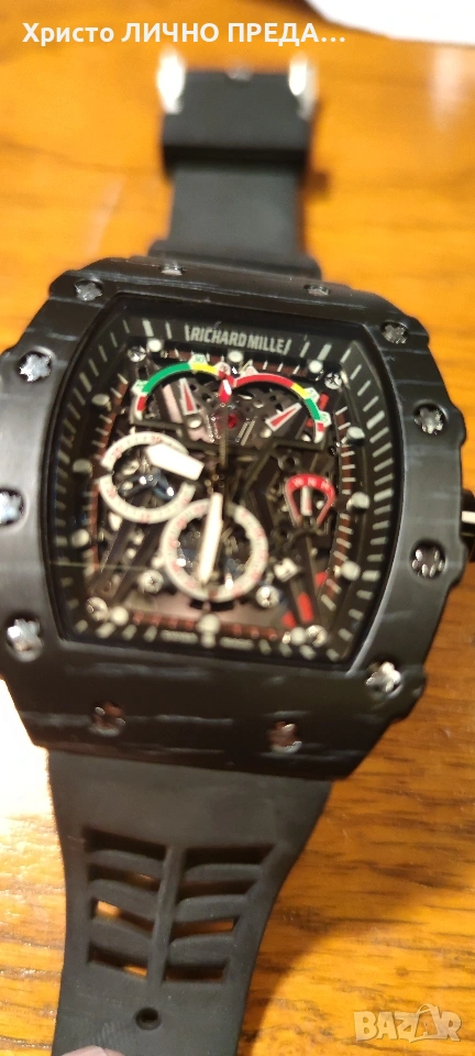 Промоция!!! Мъжки луксозен часовник Richard Mille RM 35-01, снимка 1