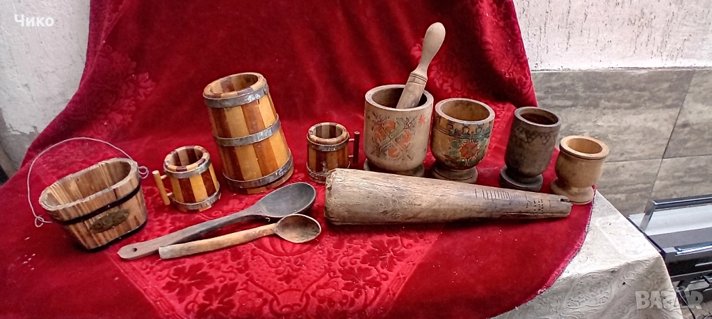 стари дървени предмети от бита, снимка 1