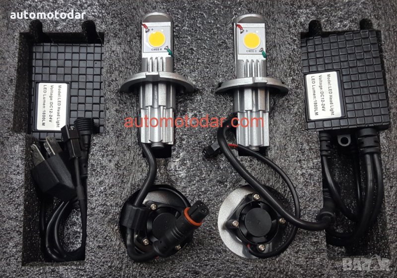 H4 LED КСЕНОН CREE-12/24V, снимка 1