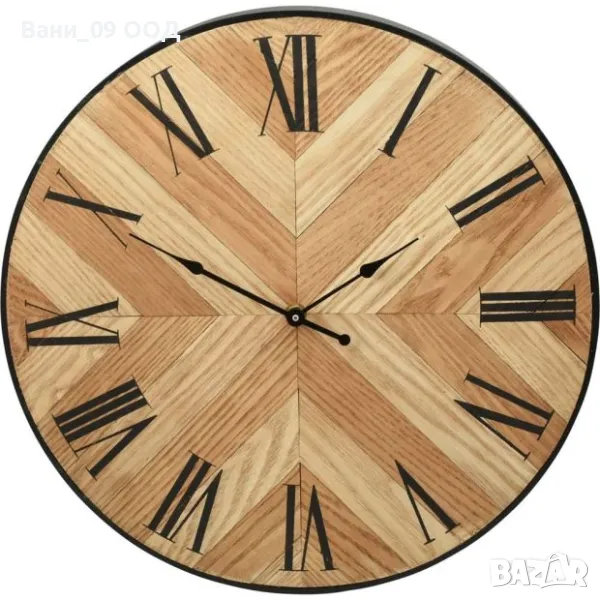 Часовник от дърво 38,5см, снимка 1