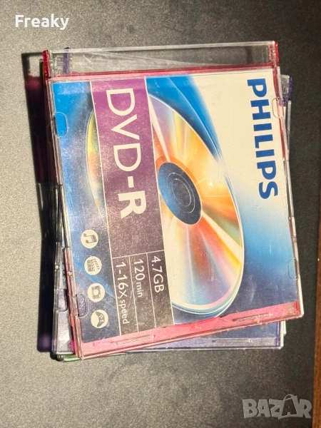 Philips dvd r 4,7GB Празни двд с кутийка , снимка 1