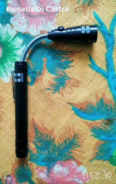 Телескопично LED фенерче с магнит и гъвкаво рамо. Ново., снимка 1