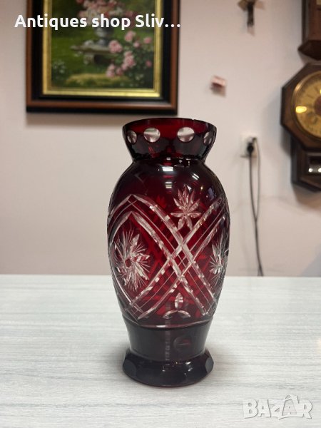 Кристална ваза "Бохемия". №2855, снимка 1