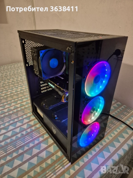 Геймърски компютър гаранция/i5 9400f 16GB,GTX 1070 8GB, 256GB SSD HDD 1TB, снимка 1