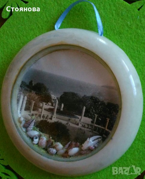 Сувенир-ретро с изглед от град Варна - Морската градина , снимка 1