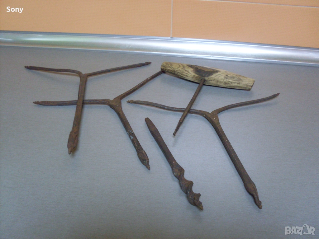 Стари свредели за дърво- комплект., снимка 1