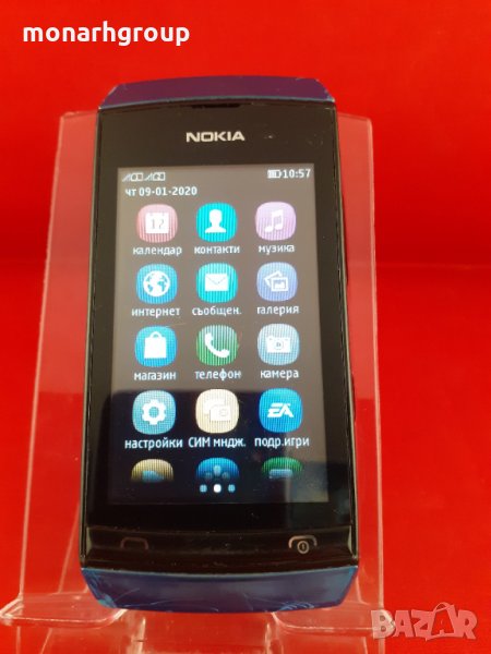 Телефон  Nokia Asha 305/ за части,счупен тъч/, снимка 1