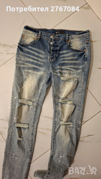 Продавам чисто нови мъжки дънки Purple, снимка 1