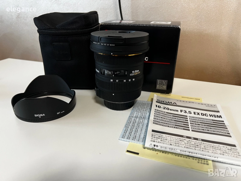 Обектив Sigma 10-20mm f/4-5.6 EX DC HSM за Nikon като НОВ*, снимка 1