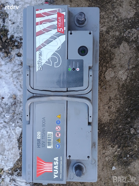 Yuasa 110ah 900a silver 5000, снимка 1