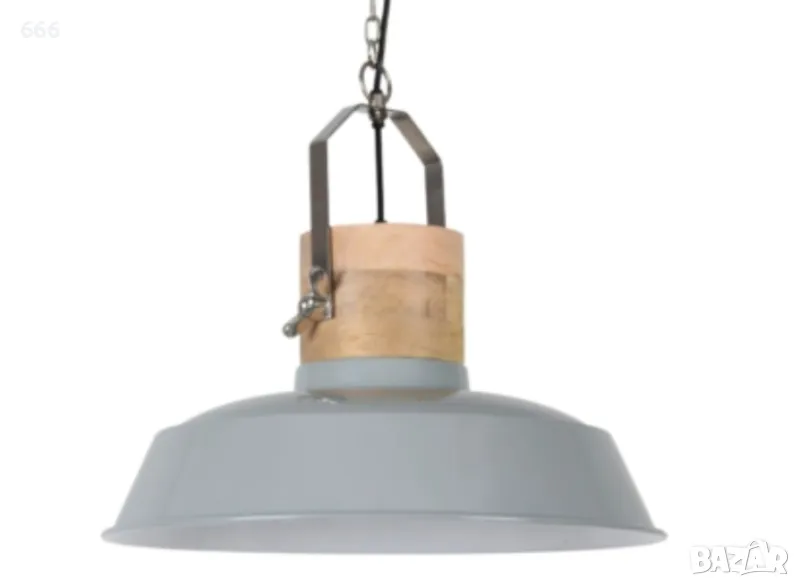 Висяща лампа Sesto Gloss Grey 62см, снимка 1