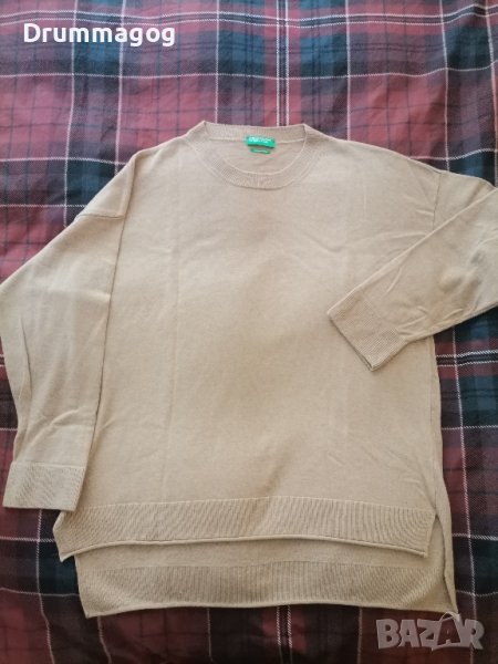 Benetton пуловер с вълна и кашмир, снимка 1