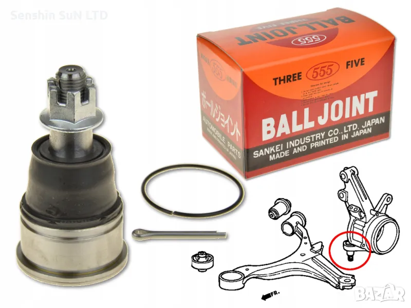 Шарнир 555 Honda CR-V II генерация (RD_) , снимка 1