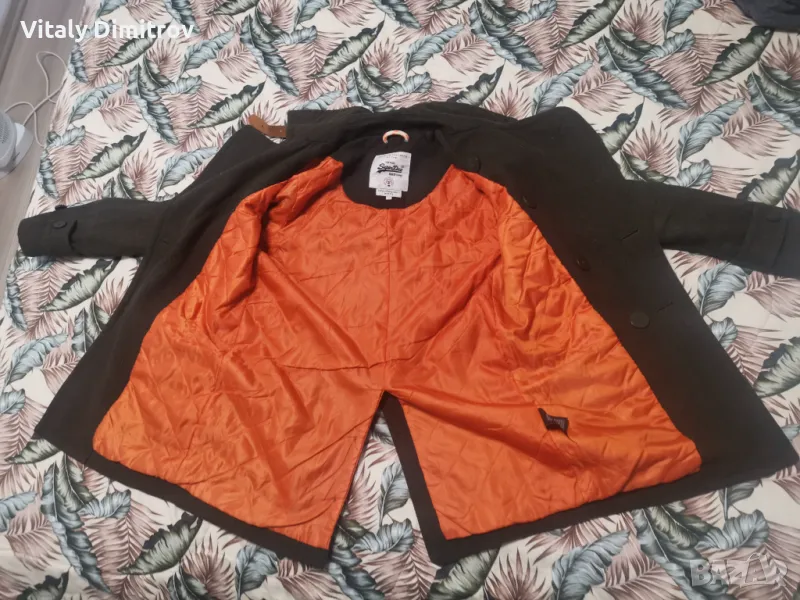 Мъжко вълнено палто Superdry,модел MS5JY002 – размер S, снимка 1
