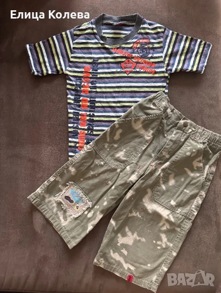 Панталонки и тениска за момче 6 г, снимка 1